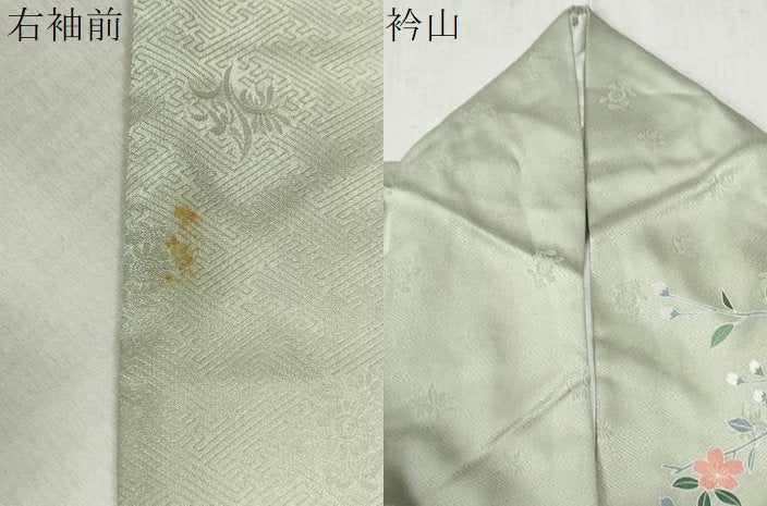 平和屋着物●訪問着　鬘帯吉祥花蝶文　金彩　正絹　逸品　CABC6714yc