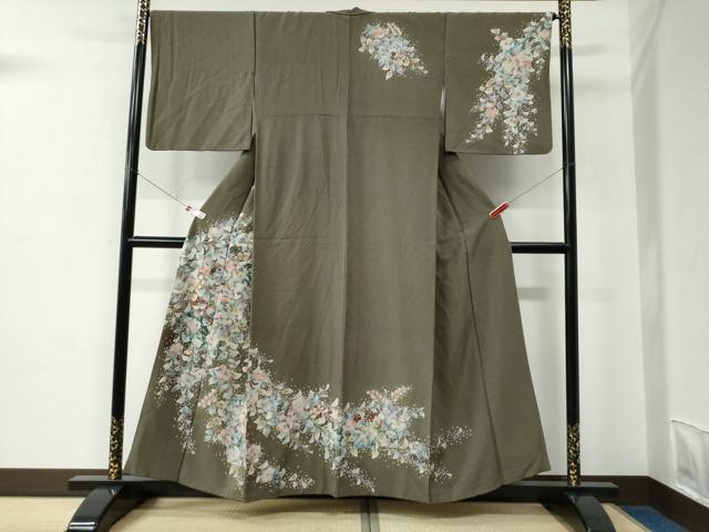 平和屋着物●訪問着　辻が花　金彩　正絹　逸品　CABC6716yc