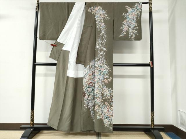 平和屋着物●訪問着　辻が花　金彩　正絹　逸品　CABC6716yc