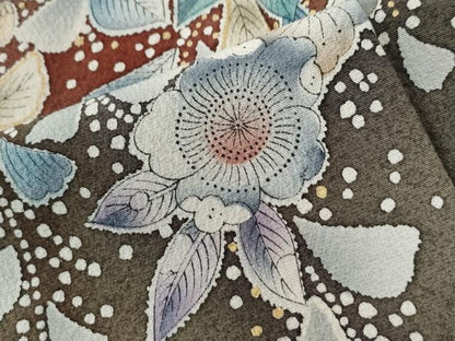 平和屋着物●訪問着　辻が花　金彩　正絹　逸品　CABC6716yc