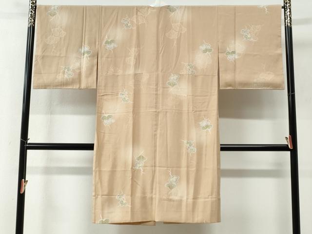 平和屋着物●長襦袢　無双仕立て　南天蔦の葉文　やまと誂製　正絹　逸品　未使用　CABC6721yc