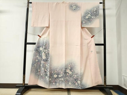 平和屋着物●越後十日町の一流染匠　桐屋・翠山工房　訪問着　辻が花　暈し染め　正絹　逸品　CABC6725yc