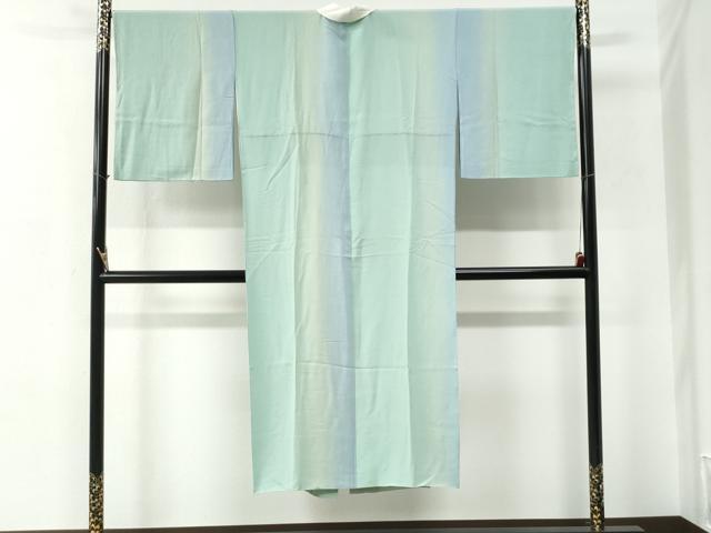 平和屋着物●長襦袢 袷 霞文 暈し染め 半衿刺繍 正絹 逸品 未使用 CABC6728yc