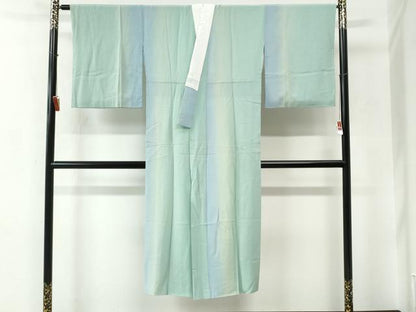 平和屋着物●長襦袢 袷 霞文 暈し染め 半衿刺繍 正絹 逸品 未使用 CABC6728yc