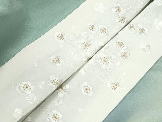 平和屋着物●長襦袢 袷 霞文 暈し染め 半衿刺繍 正絹 逸品 未使用 CABC6728yc