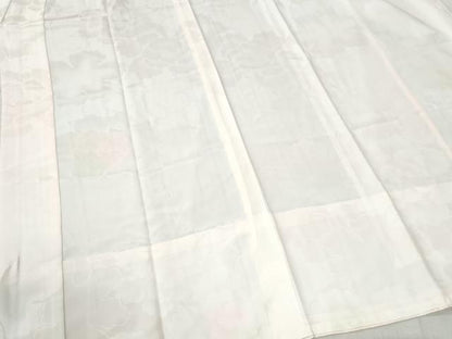 平和屋着物●長襦袢　無双仕立て　牡丹地紋　暈し染め　正絹　逸品　未使用　CABC6732yc