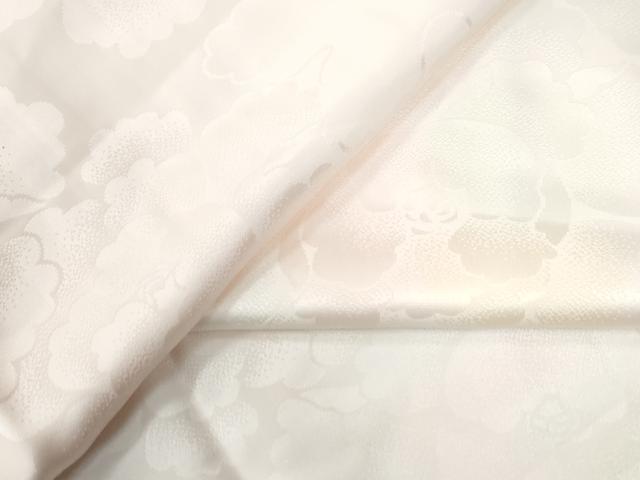 平和屋着物●長襦袢　無双仕立て　牡丹地紋　暈し染め　正絹　逸品　未使用　CABC6732yc