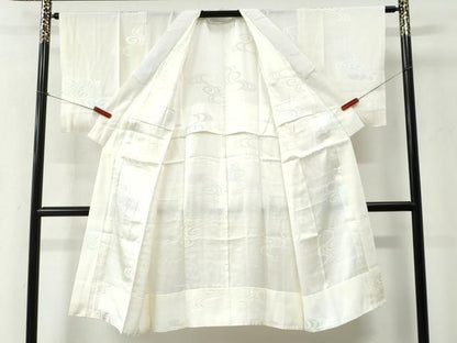 平和屋着物●長襦袢 無双仕立て 流水地紋 暈し染め 正絹 逸品 CABC6733yc