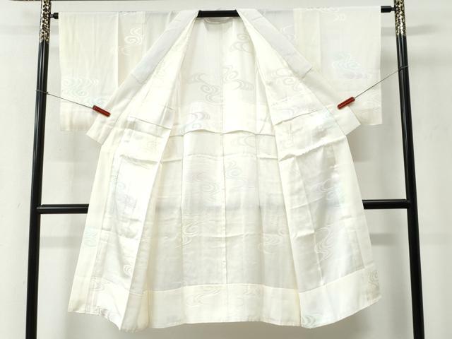 平和屋着物●長襦袢 無双仕立て 流水地紋 暈し染め 正絹 逸品 CABC6733yc