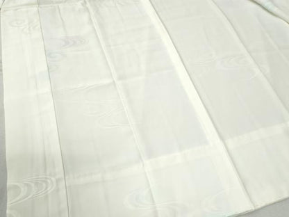 平和屋着物●長襦袢 無双仕立て 流水地紋 暈し染め 正絹 逸品 CABC6733yc