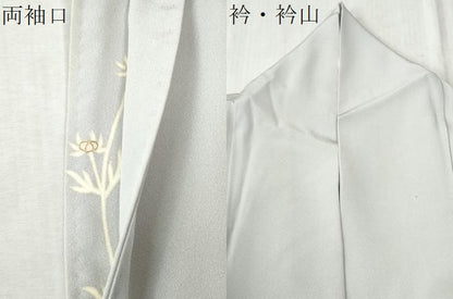 平和屋着物●上質な色無地　紫水晶色　正絹　逸品　CABC6736yc