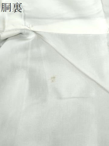 平和屋着物●本場結城紬　重要無形文化財　100亀甲　飛び亀甲柄　椿　正絹　逸品　未使用　CABC6747yc