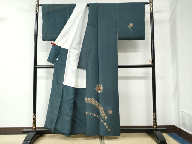 平和屋着物●訪問着　総刺繍　鳳凰更紗花唐草文　金糸　そごう扱い　正絹　逸品　CABC6756yc