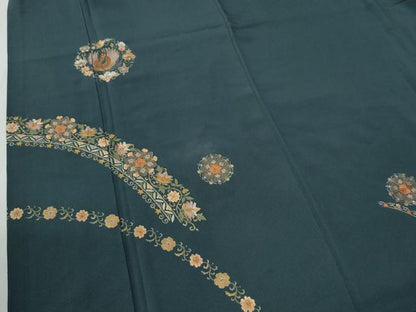 平和屋着物●訪問着　総刺繍　鳳凰更紗花唐草文　金糸　そごう扱い　正絹　逸品　CABC6756yc