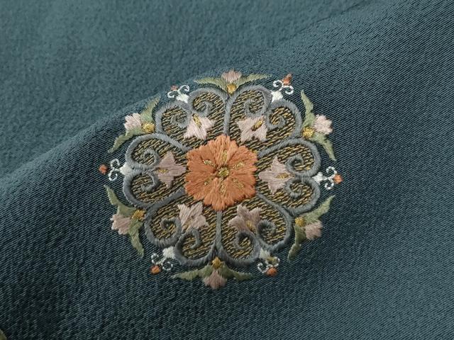 平和屋着物●訪問着　総刺繍　鳳凰更紗花唐草文　金糸　そごう扱い　正絹　逸品　CABC6756yc