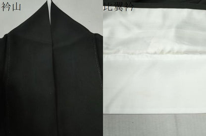 平和屋着物●豪華黒留袖　友禅　作家物　飛鶴松梅文　正絹　逸品　CABC6772yc