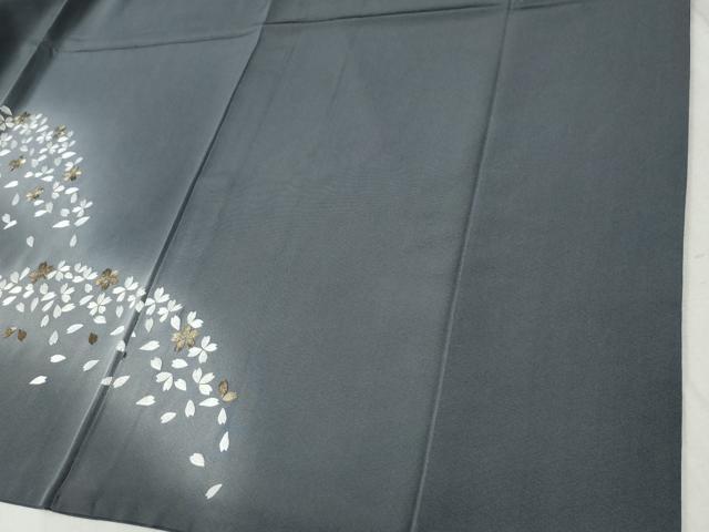 平和屋着物●訪問着　総刺繍　舞桜文　暈し染め　金糸　ますいわ屋扱い　正絹　逸品　CABC6780yc