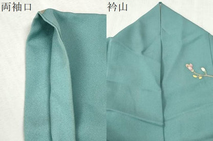 平和屋着物●訪問着　枝花文　金彩　ロング丈　正絹　逸品　CABC6781yc