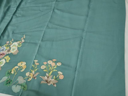 平和屋着物●訪問着　枝花文　金彩　ロング丈　正絹　逸品　CABC6781yc