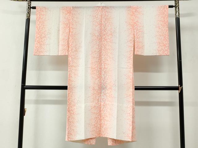 平和屋着物●長襦袢　無双仕立て　梅　暈し染め　正絹　逸品　CABC6782yc