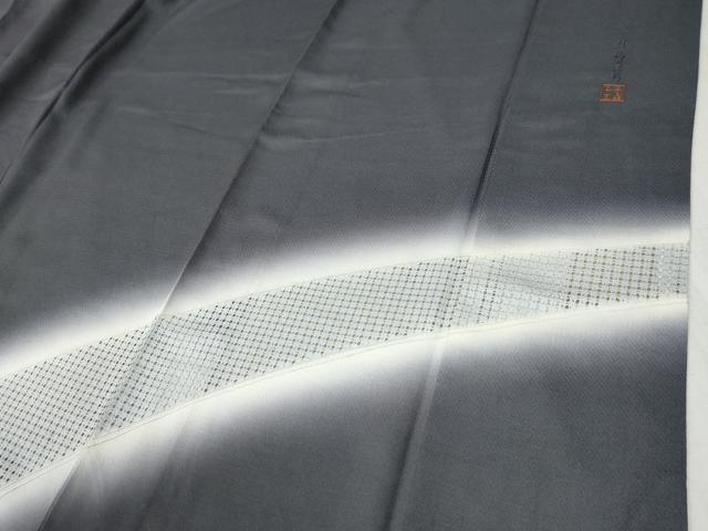 平和屋着物●中国三大刺繍　スワトウ刺繍　訪問着　作家物　吉祥文　暈し染め　京都きもの友禅扱い　正絹　逸品　CABC6784yc