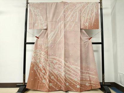 平和屋着物●訪問着　辻が花　暈し染め　正絹　逸品　CABC6794yc