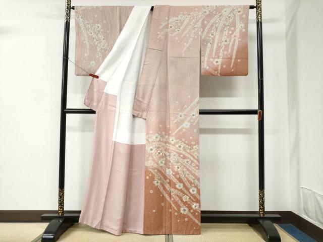 平和屋着物●訪問着　辻が花　暈し染め　正絹　逸品　CABC6794yc