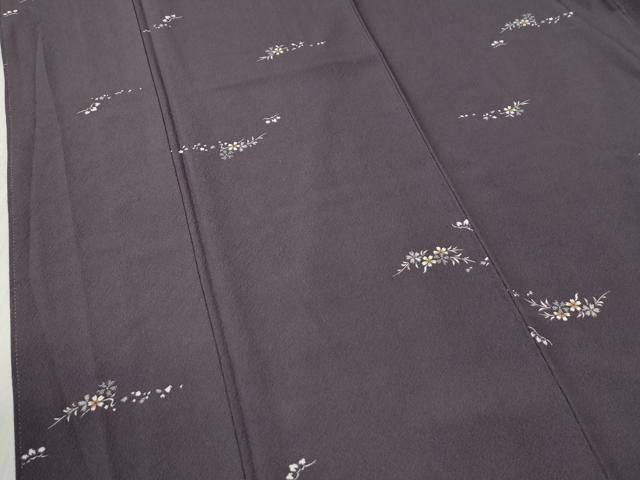 平和屋着物●上質な小紋　枝桜文　正絹　逸品　CABC6800yc