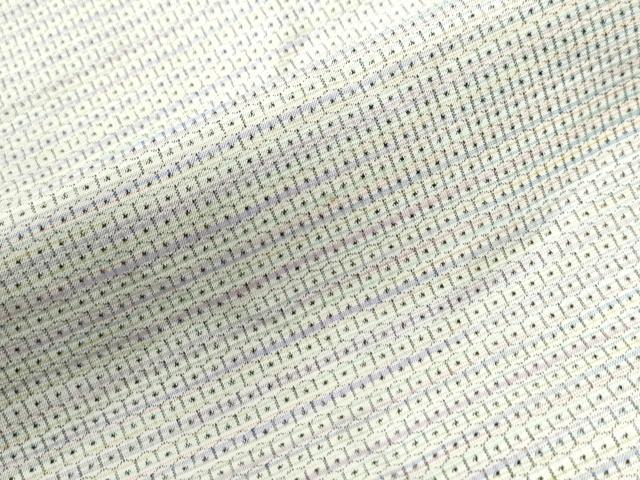 平和屋着物●本場大島紬　白大島　80亀甲　霞文　正絹　逸品　CABC6811yc