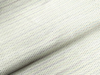 平和屋着物●本場大島紬　白大島　80亀甲　霞文　正絹　逸品　CABC6811yc