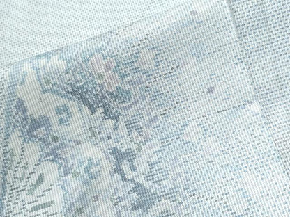 平和屋着物●都喜ヱ門　本場大島紬　7マルキ　舞蝶吉祥花文　藤絹織物謹製　正絹　逸品　未使用　CABC6812yc