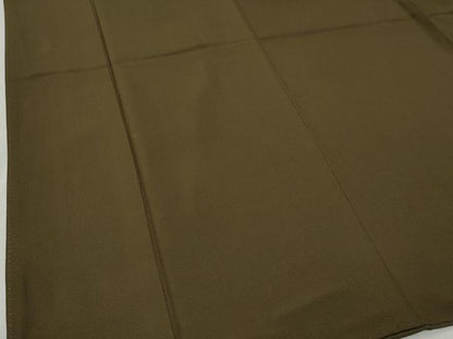 平和屋着物●豪華振袖　色無地　媚茶色　正絹　逸品　CABC6832yc