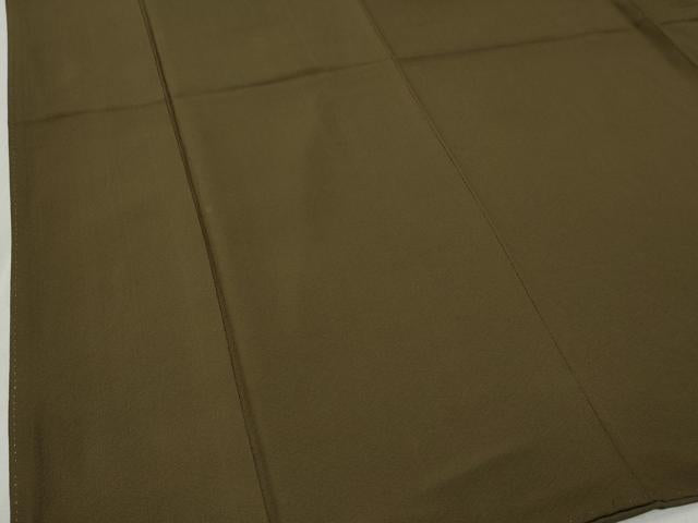 平和屋着物●豪華振袖　色無地　媚茶色　正絹　逸品　CABC6832yc
