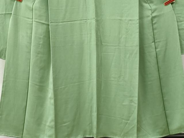 平和屋着物●豪華振袖　色無地　裏葉柳色　正絹　逸品　CABC6833yc