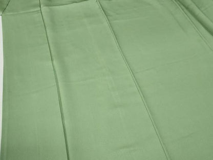 平和屋着物●豪華振袖　色無地　裏葉柳色　正絹　逸品　CABC6833yc