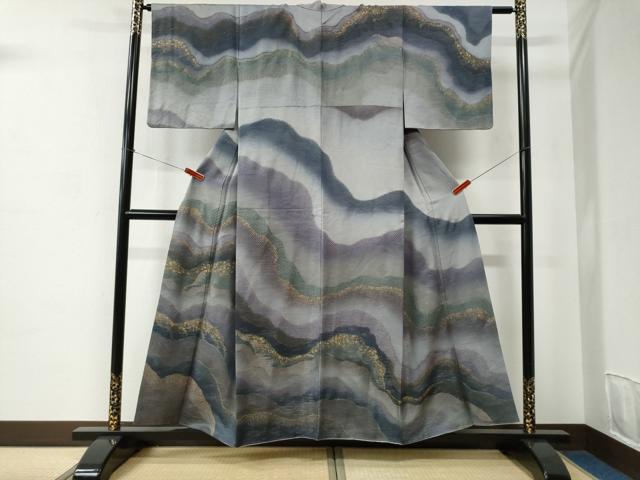 平和屋着物●中国三大刺繍　スワトウ刺繍　総刺繍　訪問着　吉祥文　銀通し地　さが美扱い　正絹　逸品　CABC6838yc
