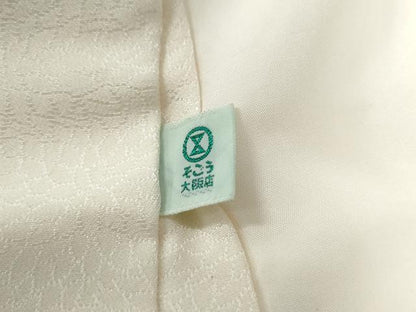 平和屋着物●長襦袢　袷　菊尽くし地紋　そごう扱い　正絹　逸品　CABC6844yc