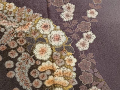 平和屋着物●訪問着　辻が花　暈し染め　金彩　正絹　逸品　CABC6845yc