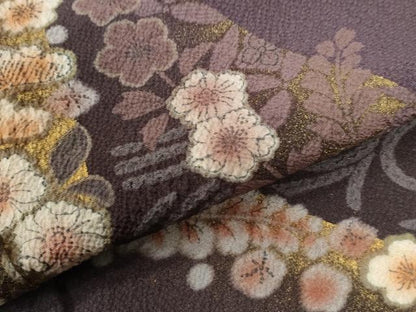 平和屋着物●訪問着　辻が花　暈し染め　金彩　正絹　逸品　CABC6845yc