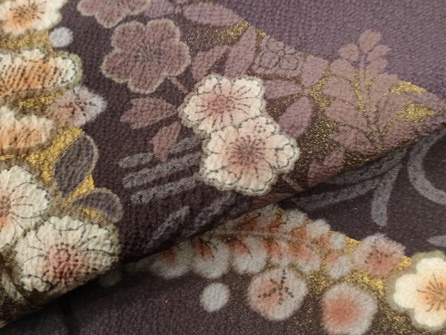 平和屋着物●訪問着　辻が花　暈し染め　金彩　正絹　逸品　CABC6845yc