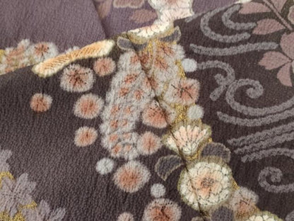 平和屋着物●訪問着　辻が花　暈し染め　金彩　正絹　逸品　CABC6845yc