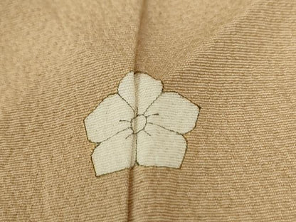 平和屋着物●人間国宝　福田喜三郎　中国三大刺繍　相良刺繍　訪問着　地紙花文　暈し染め　金糸　正絹　逸品　CABC6846yc