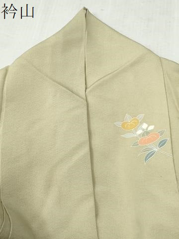 平和屋着物●訪問着　作家物　総刺繍　風景花松文　暈し染め　金彩　正絹　逸品　CABC6847yc