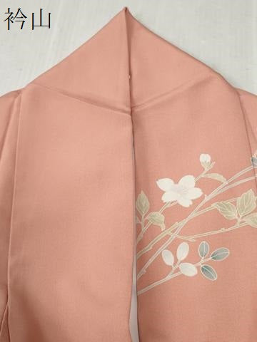 平和屋着物●訪問着　駒刺繍　立波籬枝花文　暈し染め　金彩　正絹　逸品　CABC6855yc