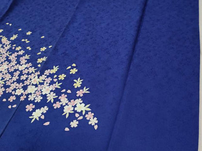 平和屋着物●訪問着　舞桜文　暈し染め　正絹　逸品　CABC6859yc
