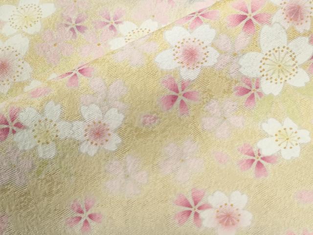 平和屋着物●訪問着　舞桜文　暈し染め　正絹　逸品　CABC6859yc