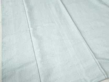 平和屋着物●結城紬　色無地　月白色　正絹　逸品　CABC6860yc