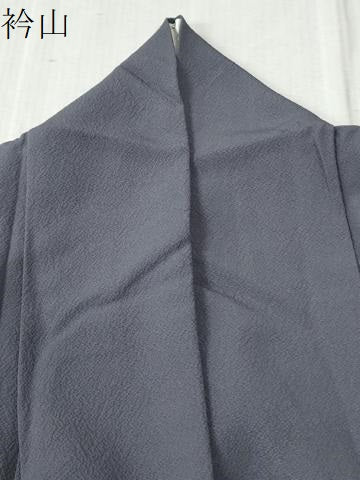 平和屋着物●京加賀友禅　百貫達雄監修　色無地　紫苑色　正絹　逸品　CABC6862yc
