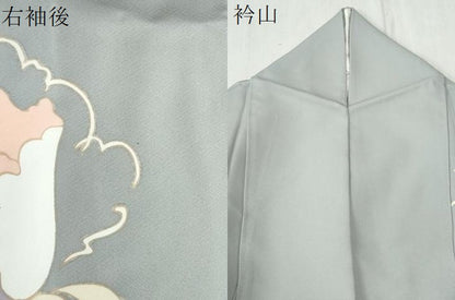平和屋着物●訪問着　枝花文　金彩　正絹　逸品　CABC6872yc