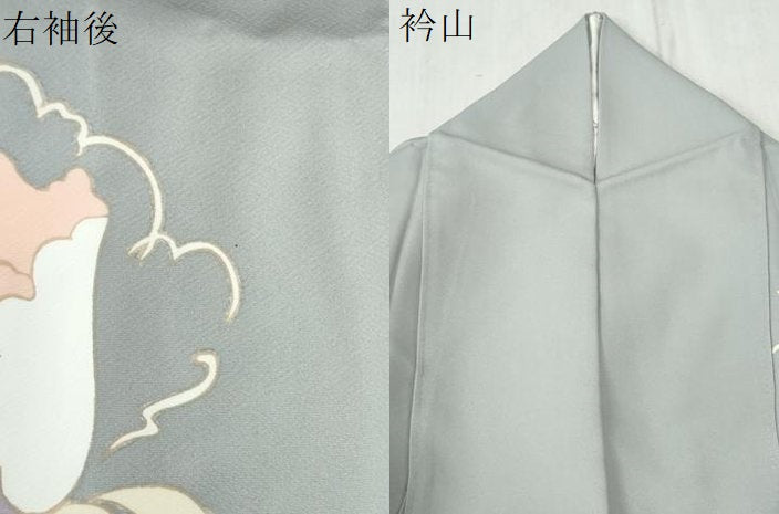 平和屋着物●訪問着　枝花文　金彩　正絹　逸品　CABC6872yc